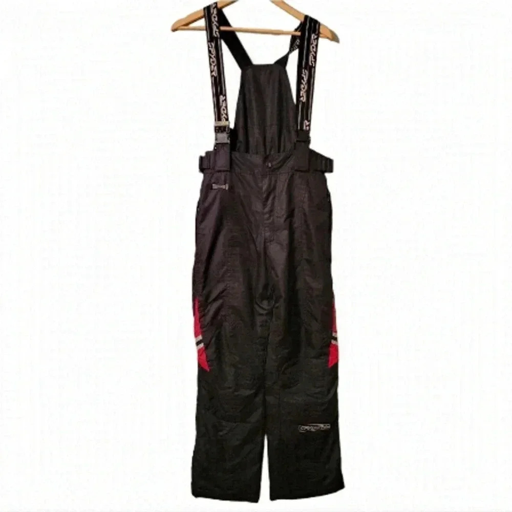 Spyder Women's Snow board Ski Winter Overall Pants Black Size Small.